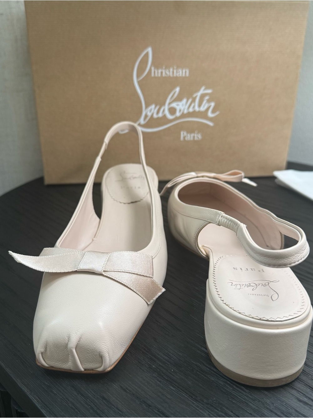 Christian Louboutin Mamaflirt Slingback Ballet Pump Leche 42 - Picture 6 of 12